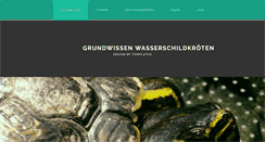 Desktop Screenshot of grundwissen-wasserschildkroeten.de